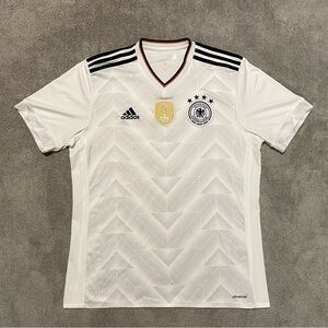 Adidas Germany 2014 World Cup Champions Home Jersey FIFA Badge White Men’s L